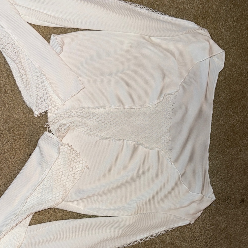 SHEIN Cream Long Sleeve Top